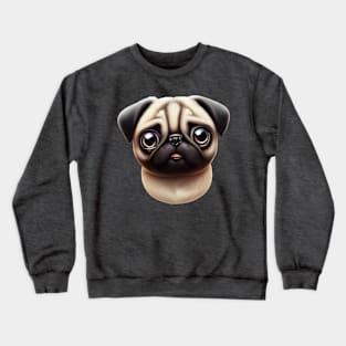 Captivating Pug Art Crewneck Sweatshirt